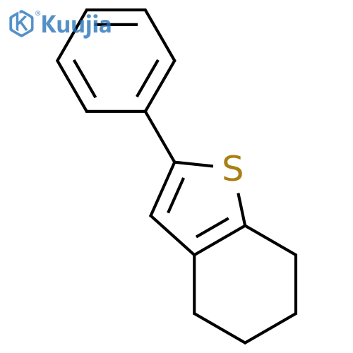Benzo[b]thiophene, 4,5,6,7-tetrahydro-2-phenyl- structure