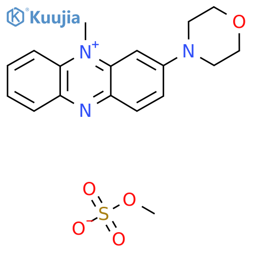 5-Methyl-3-(morpholinyl)phenazinium methyl sulfate structure