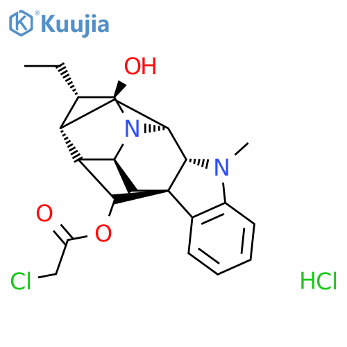 [(1R,9R,10S,12R,13S,14R,16S,18R)-13-Ethyl-14-hydroxy-8-methyl-8,15-diazahexacyclo[14.2.1.01,9.02,7.010,15.012,17]nonadeca-2,4,6-trien-18-yl] 2-chloroacetate;hydrochloride structure