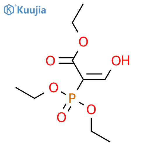 2-Propenoic acid, 2-(diethoxyphosphinyl)-3-hydroxy-, ethyl ester structure