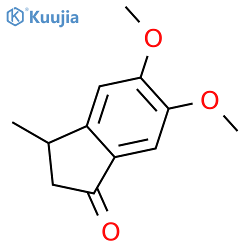 5,6-Dimethoxy-3-methyl-2,3-dihydro-1H-inden-1-one structure