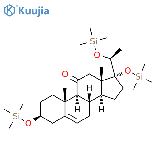 Pregn-5-en-11-one, 3,17,20-tris[(trimethylsilyl)oxy]-, (3beta,20S)- structure