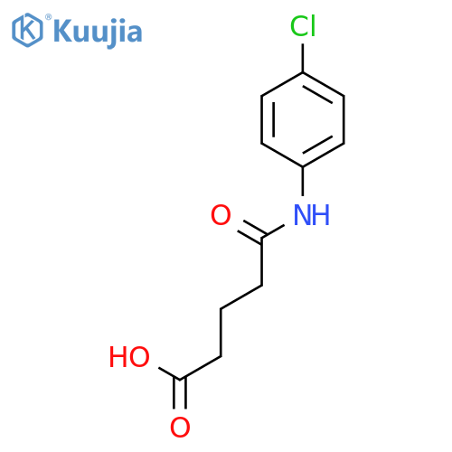5-(4-Chlorophenyl)amino-5-oxopentanoic acid structure