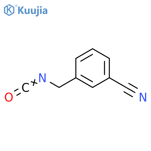 3-(isocyanatomethyl)benzonitrile structure