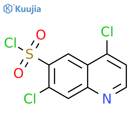 4,7-Dichloro-6-quinolinesulfonyl chloride structure