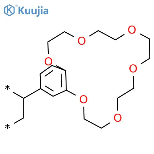 POLY[1-(2,3,5,6,8,9,11,12,14,15-DECAHYDRO-1,4,7,10,13,16-BENZOHEXAOXACYCLOOCTADECIN-18-YL)-1,2-ETHANEDIYL] structure