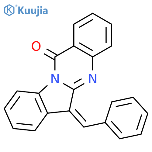 INDOLO[2,1-B]QUINAZOLIN-12(6H)-ONE, 6-(PHENYLMETHYLENE)- structure
