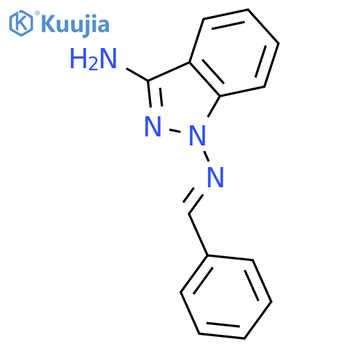 1H-Indazole-1,3-diamine, N1-(phenylmethylene)- structure