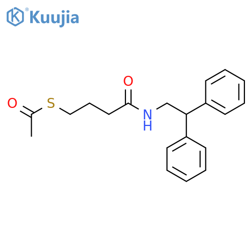 ETHANETHIOIC ACID, S-[4-[(2,2-DIPHENYLETHYL)AMINO]-4-OXOBUTYL] ESTER structure