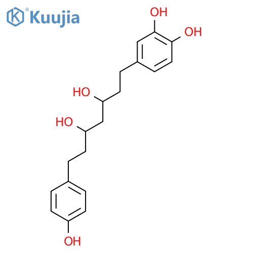 (3R,5R)-3,5-dihydroxy-1-(3,4-dihydroxyphenyl)-7-(4-hydroxyphenyl)heptane structure