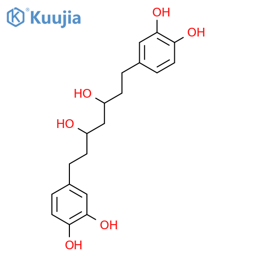 (3R,5R)-3,5-dihydroxy-1,7-bis(3,4-dihydroxyphenyl)heptane structure