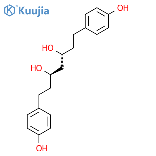 3,5-HEPTANEDIOL, 1,7-BIS(4-HYDROXYPHENYL)-, (3R,5R)- structure