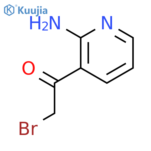 Ethanone, 1-(2-amino-3-pyridinyl)-2-bromo-(9ci) structure