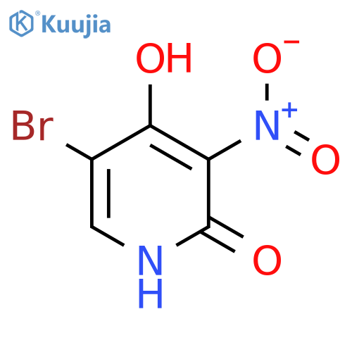 5-Bromo-3-nitropyridine-2,4-diol structure