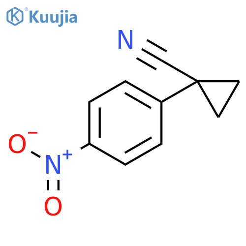 1-(4-nitrophenyl)cyclopropane-1-carbonitrile structure