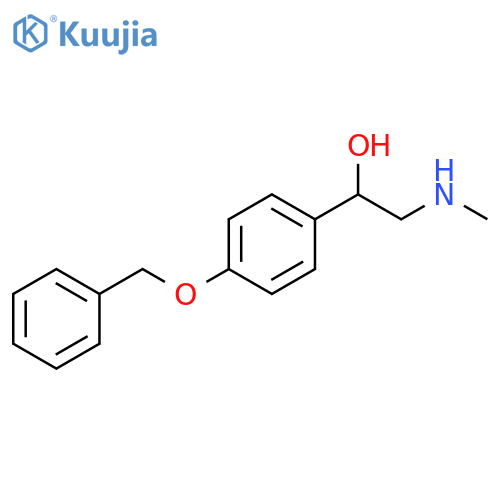 α-[(Methylamino)methyl]-4-(phenylmethoxy)benzenemethanol structure