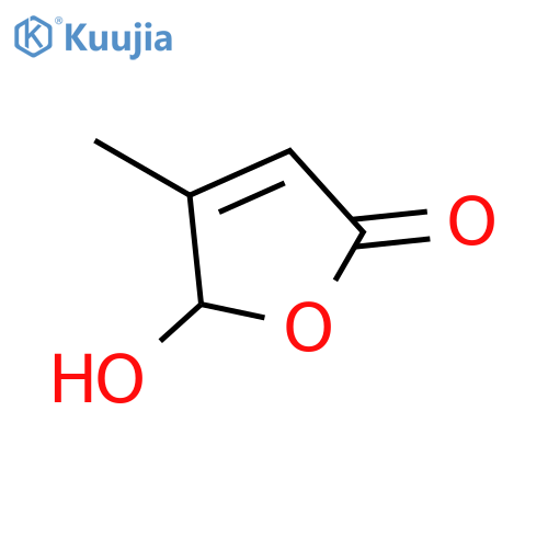 5-hydroxy-4-methyl-2,5-dihydrofuran-2-one structure