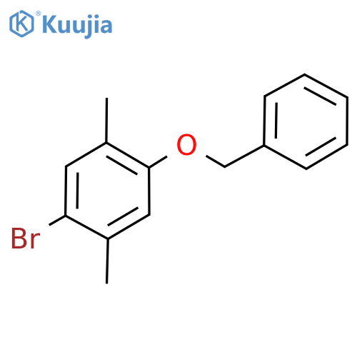 1-Bromo-2,5-dimethyl-4-(phenylmethoxy)benzene structure