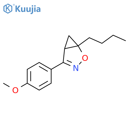 2-Oxa-3-azabicyclo[3.1.0]hex-3-ene, 1-butyl-4-(4-methoxyphenyl)- structure