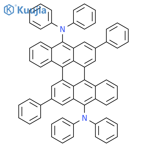 Dibenzo[a,j]perylene-8,16-diamine, N,N,N',N',6,14-hexaphenyl- structure