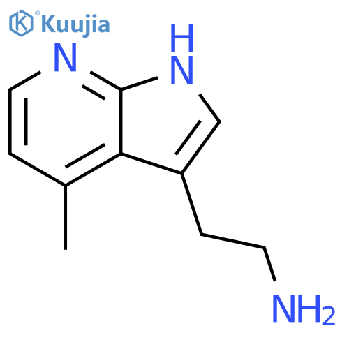 2-{4-methyl-1H-pyrrolo2,3-bpyridin-3-yl}ethan-1-amine structure