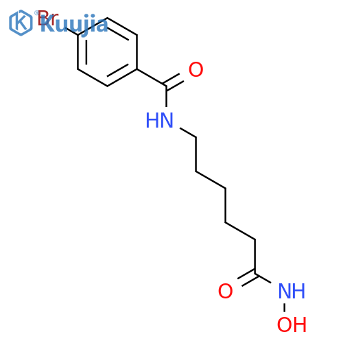 Benzamide, 4-bromo-N-[6-(hydroxyamino)-6-oxohexyl]- structure