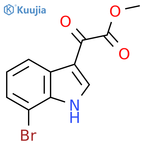 (7-Bromo-1H-indol-3-yl)-oxo-acetic acid methyl ester structure