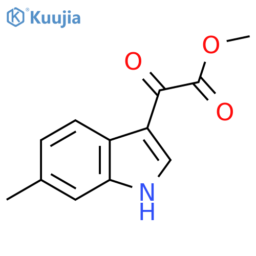 Methyl2-(6-Methyl-3-indolyl)-2-oxoacetate structure
