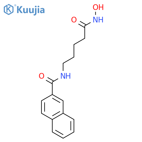 2-NAPHTHALENECARBOXAMIDE, N-[5-(HYDROXYAMINO)-5-OXOPENTYL]- structure