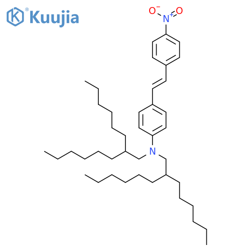 BENZENAMINE, N,N-BIS(2-HEXYLOCTYL)-4-[2-(4-NITROPHENYL)ETHENYL]- structure