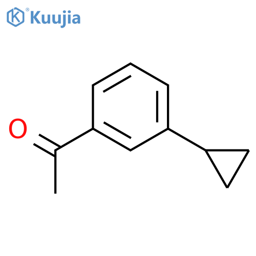 1-(3-Cyclopropylphenyl)ethanone structure