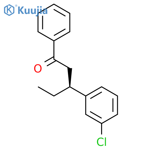 1-Pentanone, 3-(3-chlorophenyl)-1-phenyl-, (3S)- structure