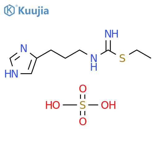 Carbamimidothioic acid, [3-(1H-imidazol-4-yl)propyl]-, ethyl ester, sulfate (1:1) (9CI) structure