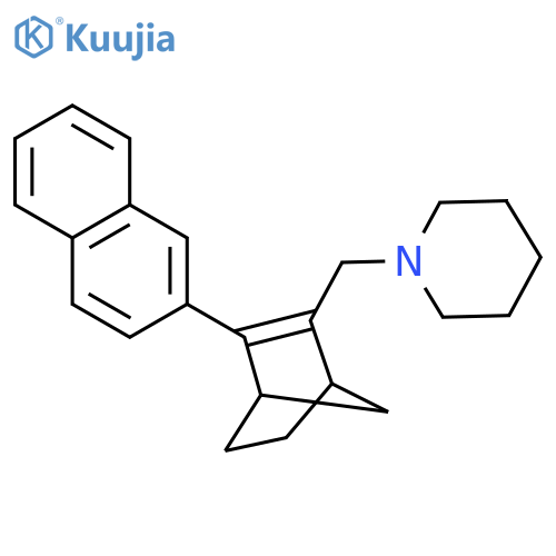 PIPERIDINE, 1-[[3-(2-NAPHTHALENYL)BICYCLO[2.2.1]HEPT-2-EN-2-YL]METHYL]- structure