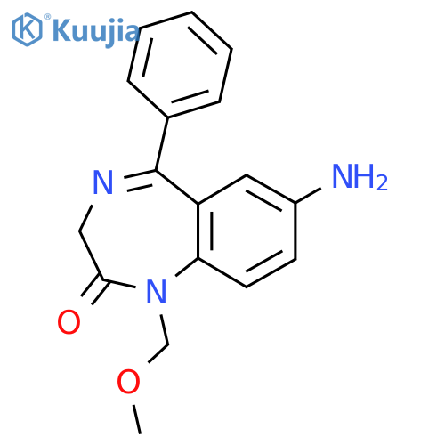 7-Amino-1,3-dihydro-1-(methoxymethyl)-5-phenyl-2H-1,4-benzodiazepine-2-one structure