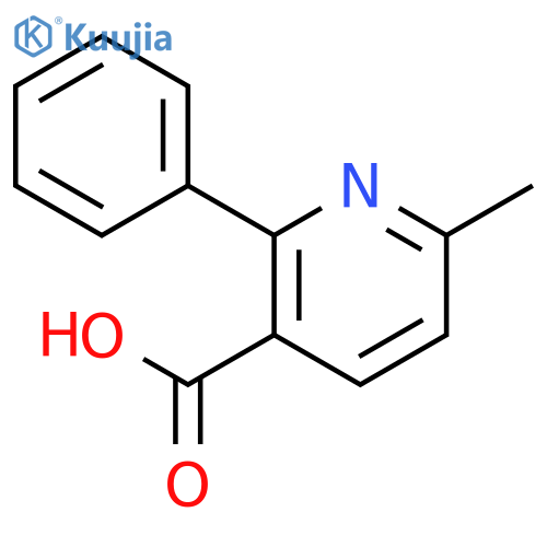 3-Pyridinecarboxylic acid, 6-methyl-2-phenyl- structure