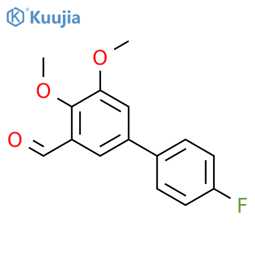 [1,1'-Biphenyl]-3-carboxaldehyde, 4'-fluoro-4,5-dimethoxy- structure