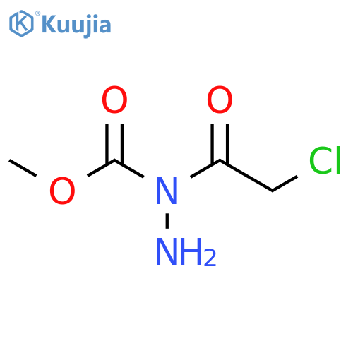 HYDRAZINECARBOXYLIC ACID, 1-(CHLOROACETYL)-, METHYL ESTER structure
