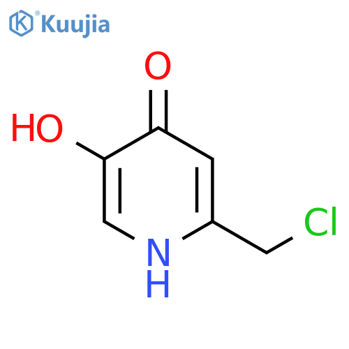 4(1H)-Pyridinone, 2-(chloromethyl)-5-hydroxy- structure