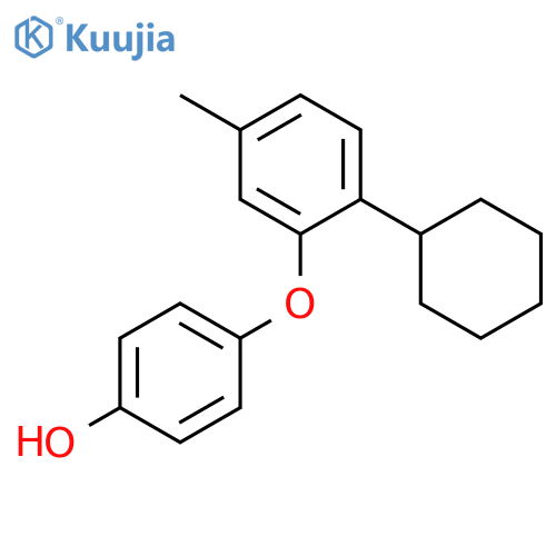 Phenol, 4-(2-cyclohexyl-5-methylphenoxy)- structure