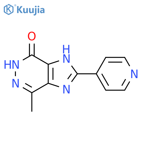3,5-dihydro-7-methyl-2-(4-pyridinyl)-4H-Imidazo[4,5-d]pyridazin-4-one structure