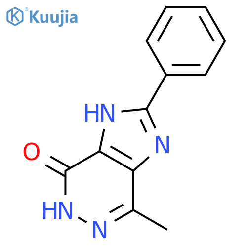 4H-IMIDAZO[4,5-D]PYRIDAZIN-4-ONE, 1,5-DIHYDRO-7-METHYL-2-PHENYL- structure