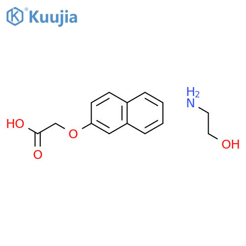 Acetic acid, (2-naphthalenyloxy)-, compd. with 2-aminoethanol (1:1) structure