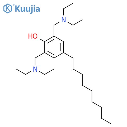 PHENOL, 2,6-BIS[(DIETHYLAMINO)METHYL]-4-NONYL- structure