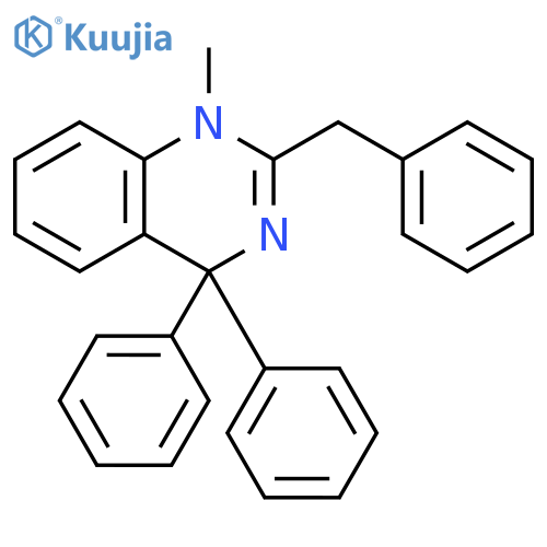 Quinazoline, 1,4-dihydro-1-methyl-4,4-diphenyl-2-(phenylmethyl)- structure