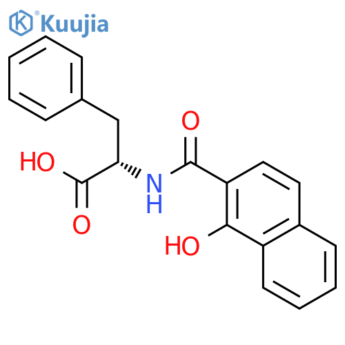 L-PHENYLALANINE, N-[(1-HYDROXY-2-NAPHTHALENYL)CARBONYL]- structure