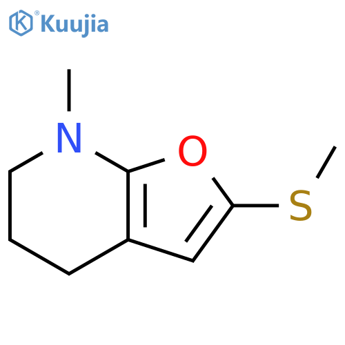 Furo[2,3-b]pyridine,4,5,6,7-tetrahydro-7-methyl-2-(methylthio)- structure