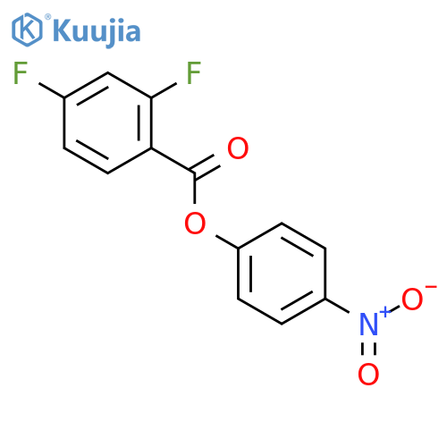 BENZOIC ACID, 2,4-DIFLUORO-, 4-NITROPHENYL ESTER structure