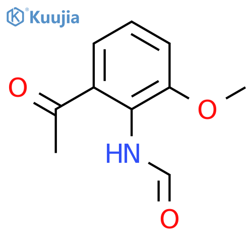 N-(2-acetyl-6-methoxyphenyl)formamide structure