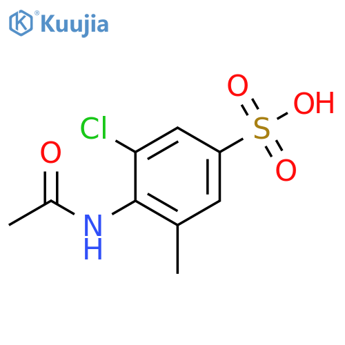 Benzenesulfonic acid, 4-(acetylamino)-3-chloro-5-methyl- structure